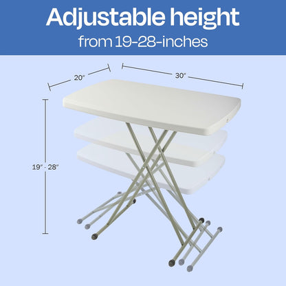 Folding Table, Foldable Table and TV Tray by Everyday Home, 30 x 20 x 28 (Great for Laptops)
