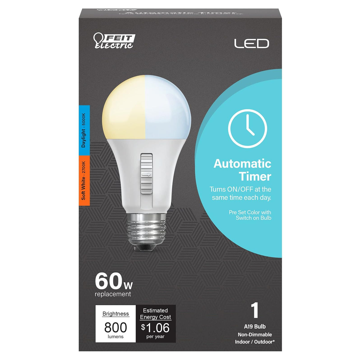 Temporizador LED A19 800L 2CCT