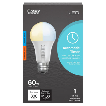 Temporizador LED A19 800L 2CCT