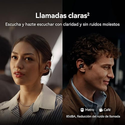 HUAWEI FreeClip 2 Audífonos inalámbricos, Morado | C-bridge Design mejorado, Ajuste abierto, hasta 38 horas de Reproducción, Compatible con iOS y Android, IP57