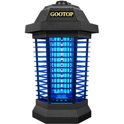 GOOTOP Extractor de Insectos para Exteriores, Extractor de Mosquitos, Enchufe de 3 Puntas, Extractor de Moscas Eléctrico, Matamoscas, Trampas para Moscas, Extractor de Insectos Voladores para