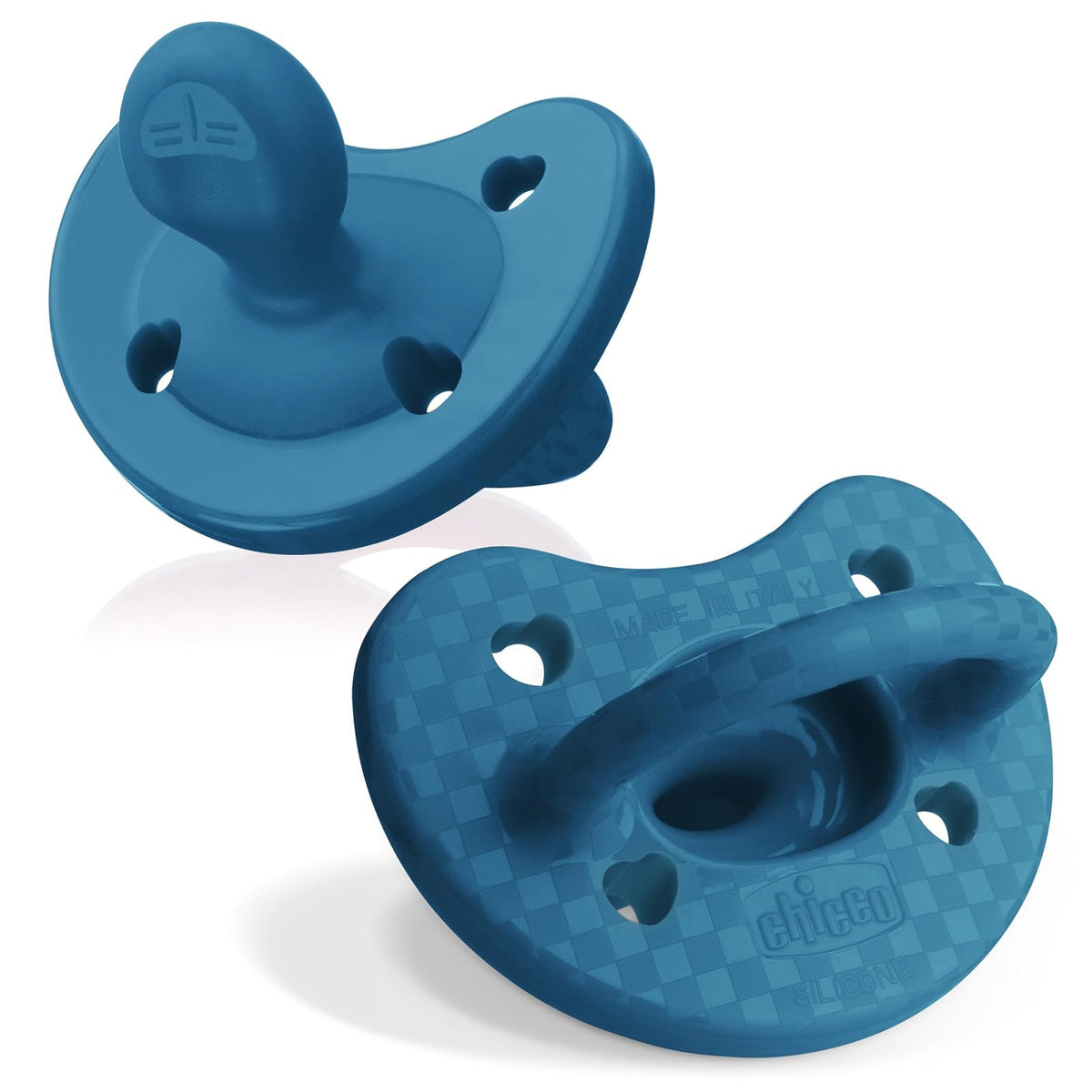 Chicco PhysioForma Chupón de Silicona 2 Piezas - Azul Pizarra - oz - PhysioForma Luxe