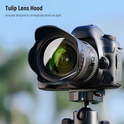 NEEWER 58mm ND Kit de Filtros con Parasol & Lente Tapa | UV, CPL, FLD, ND2, ND4, ND8, para Canon Nikon Sony Panasonic DSLR Cameras con 58mm Lente
