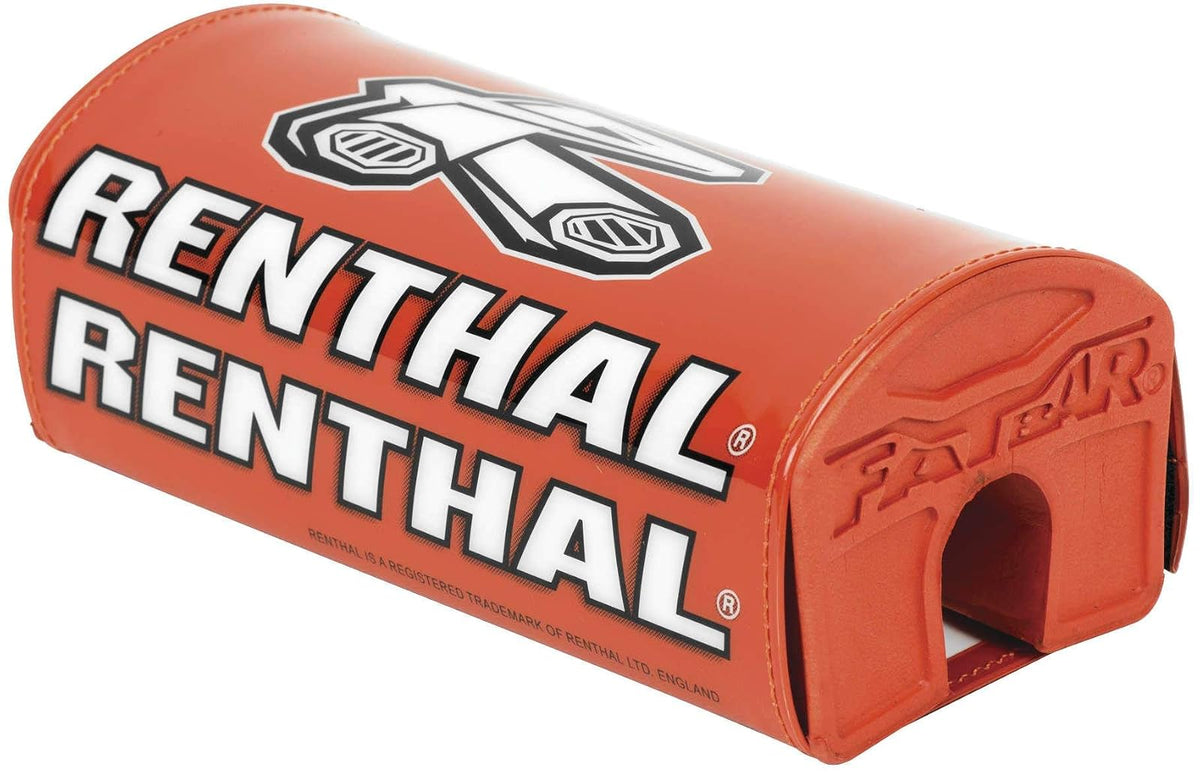 Renthal P328 Edición Limitada Fatbar Pads Accesorios de Motocicleta Off-Road - Naranja/Talla Única