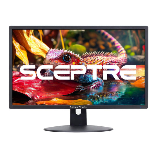Sceptre New 22 Inch 1080p LED Monitor 1920 x 1080 75Hz HDMI x2 VGA 99% sRGB Build-in Speakers, Blue Light Shift Machine Black (E22 Series)