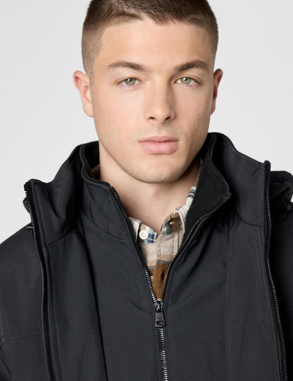 Calvin Klein chamarra con capucha resistente al agua y al viento para hombre desde otoño hasta invierno