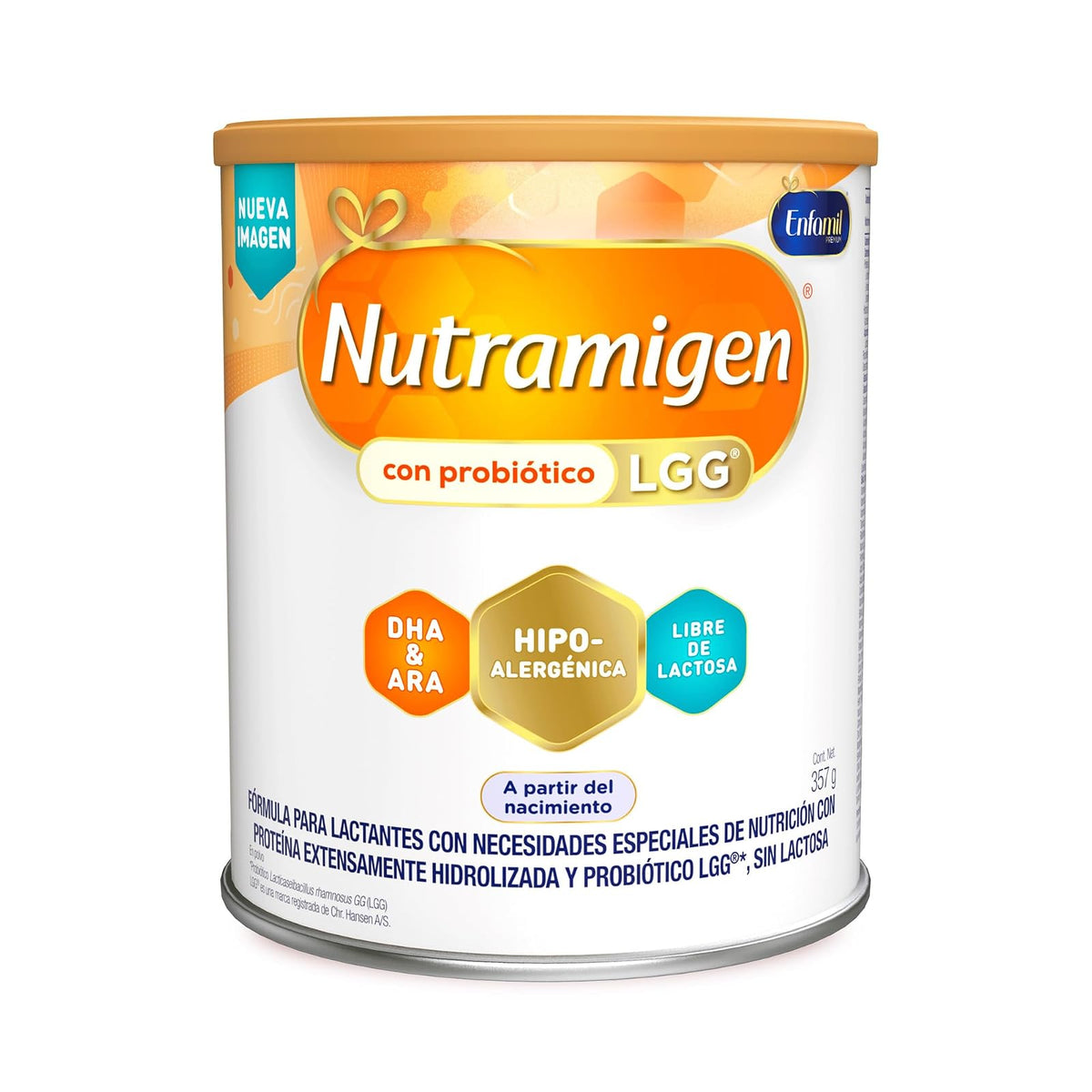Nutramigen Fórmula Infantil Especializada para lactantes a partir del nacimiento, Lata 357 gramos