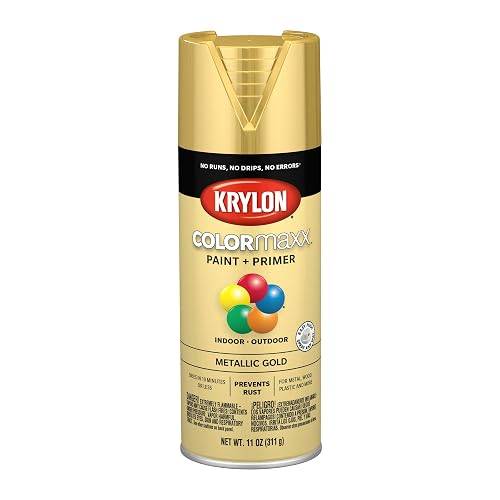 Krylon ColorMaxx Pintura Premium en Aerosol Oro Metálico