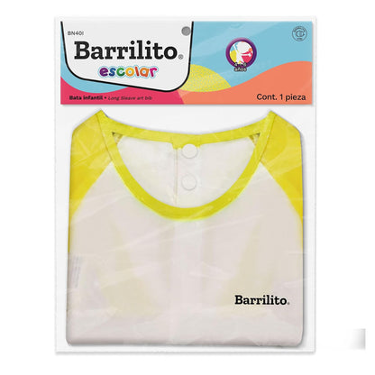 Barrilito BN40I Bata Infantil con Orillas Reforzadas para Uso Escolar