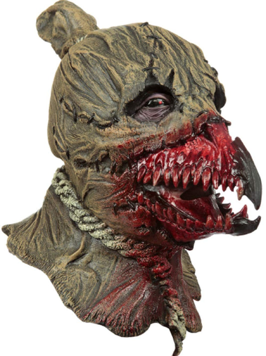 Máscara de El Rey de los Cuervos Espantapajaros, Máscaras de Terror de Scarecrow Ideal para Halloween y Fiestas de Disfraces