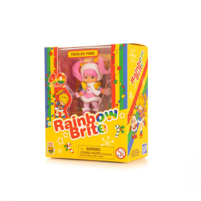 Rainbow Brite Tickled Pink Figura Cheebee | Rosa, 2.5 pulgadas, coleccionable, serie limitada invierno
