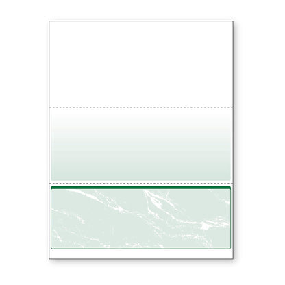 Comprobación de documentos multiusos, Cheque en la parte inferior, Azul, 2500 Sheets - forro polar verde con licencia oficial de star wars silent one crew. - 500 Sheets - Cheque en la parte inferior