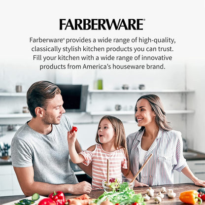 Farberware Edgekeeper Cuchillo de chef forjado triple remachado de 8 pulgadas con cubierta de hoja autoafilable, cuchillo de cocina de acero inoxidable de alto carbono con mango ergonómico, cuchillo