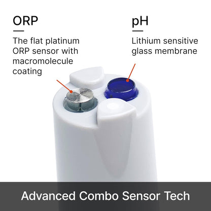 Apera Instruments PR60F - Kit de probador de pH/ORP premium con sensor plano doble, pH simultáneo de alta precisión, pH/ORP/temperatura Medida
