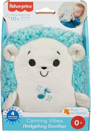 Fisher-Price Baby Juguete Erizo Vibraciones Relajantes con Música Tejido Suave y 4 Modos de Calma para Bebés Recién Nacidos en Adelante