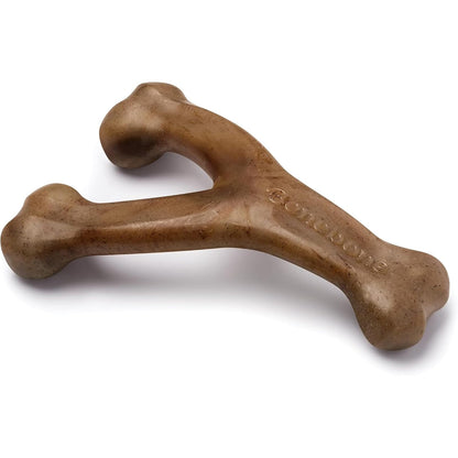 Benebone Wishbone Juguete Masticable para Perro, Sabor Real - Tocino - Medium