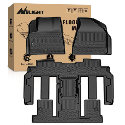 Nilight Tapetes para Chevy Traverse 2009-2017/2008-2017 Buick Enclave / 2007-2010 Saturn Outlook / 2007-2016 GMC Acadia para Todo Tipo de Clima, Ajuste Personalizado para Todo Tipo de Clima