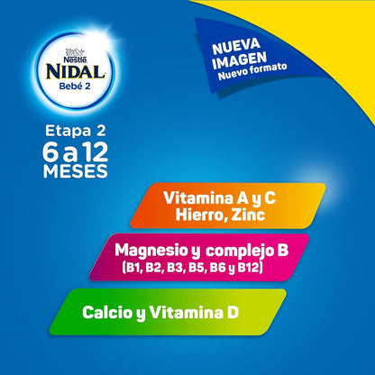 Nidal 2 Fórmula de Continuación, 6 a 12 Meses Lata 900 g