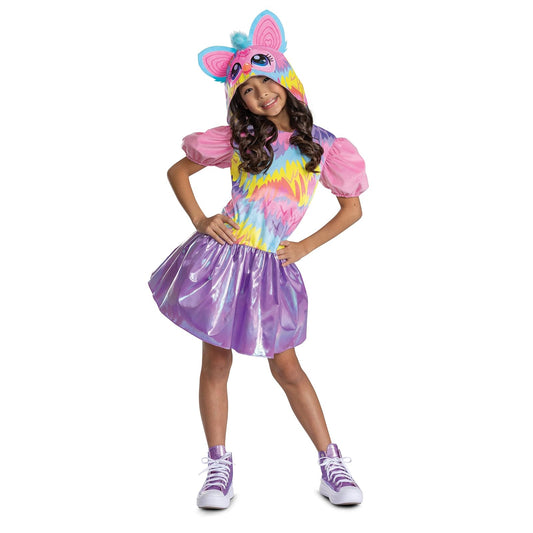 Furby Disfraz de teñido anudado, disfraz oficial de Hasbro Furby para niños, talla infantil (10-12)