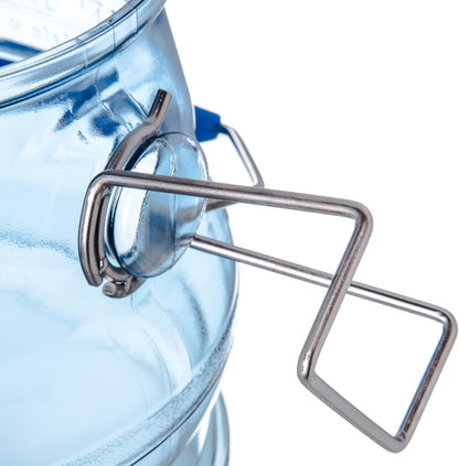 San Jamar Saf-T-Bolsa de Hielo con Colgador para Máquina de Hielo, Policarbonato, 6 Galones, Azul, Paquete de 2
