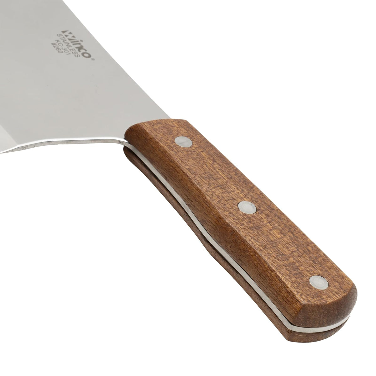 Winco Heavy Duty Cleaver with Wooden Handle
