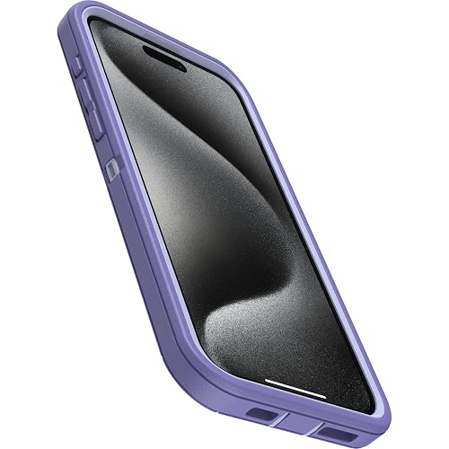 OtterBox - Funda para iPhone 15 Pro MAX (Solamente) Defender Series, Mountain Majesty (Morado), sin Pantalla, Resistente y Duradero, con protección de Puerto, Incluye Soporte de Clip de Funda