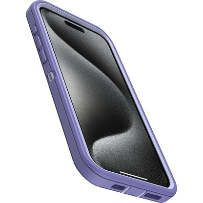 OtterBox - Funda para iPhone 15 Pro MAX (Solamente) Defender Series, Mountain Majesty (Morado), sin Pantalla, Resistente y Duradero, con protección de Puerto, Incluye Soporte de Clip de Funda