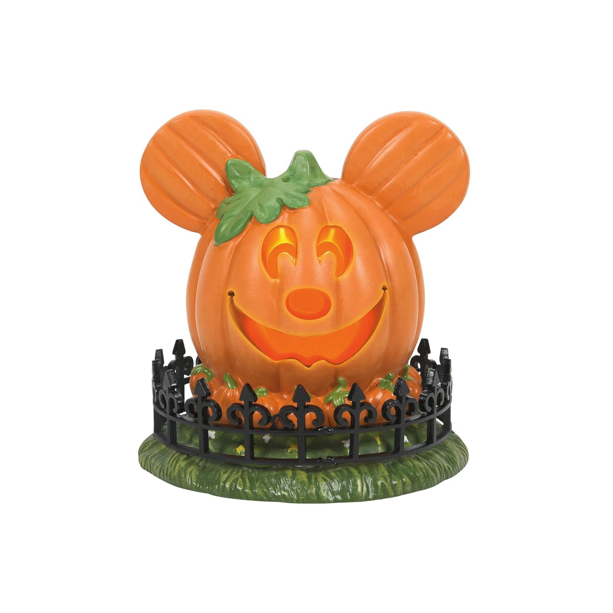 Department 56 Disney Village - Figura iluminada para Halloween, diseño de Mickey Mouse Town Center, 10.2 cm, Multicolor