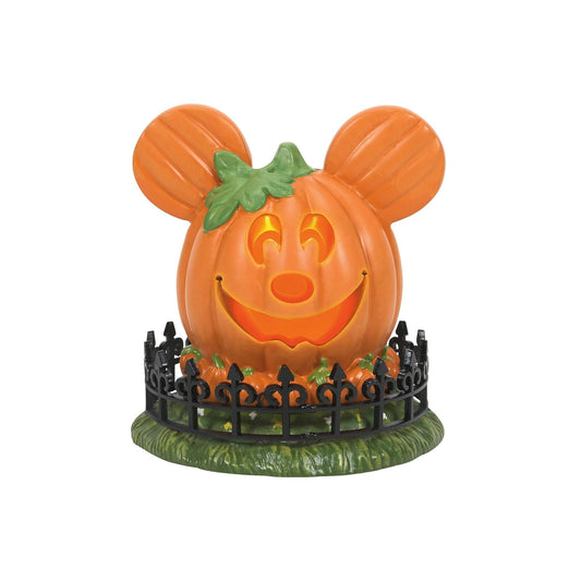 Department 56 Disney Village - Figura iluminada para Halloween, diseño de Mickey Mouse Town Center, 10.2 cm, Multicolor