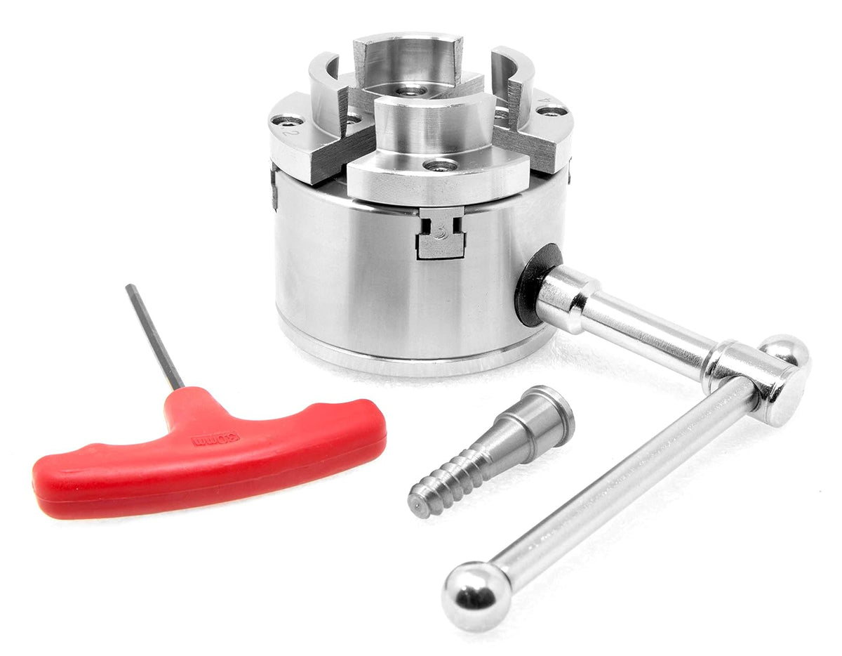 WEN LA4275 Juego de mandril de torno con llave autocentrante de 2.75 pulgadas con rosca de 8 TPI de 2.75 pulgadas