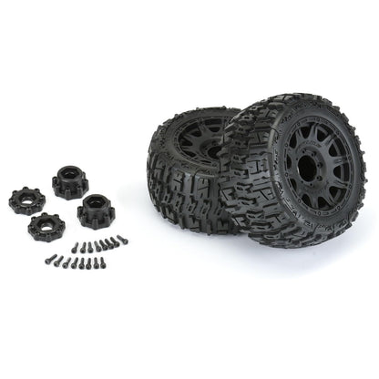 Pro-line Racing Trencher LP 3.8 MTD Raid 8 x 32 Ruedas 17 mm F/R PRO1017510 RC Neumático