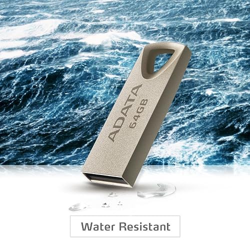 ADATA 64 GB Memoria Flash USB 2.0 Metálica Color Plata (Modelo UV210)