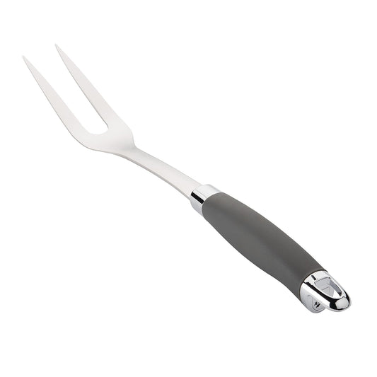 Anolon Tenedor de carne de acero inoxidable, 18.5 pulgadas, gris, 46288