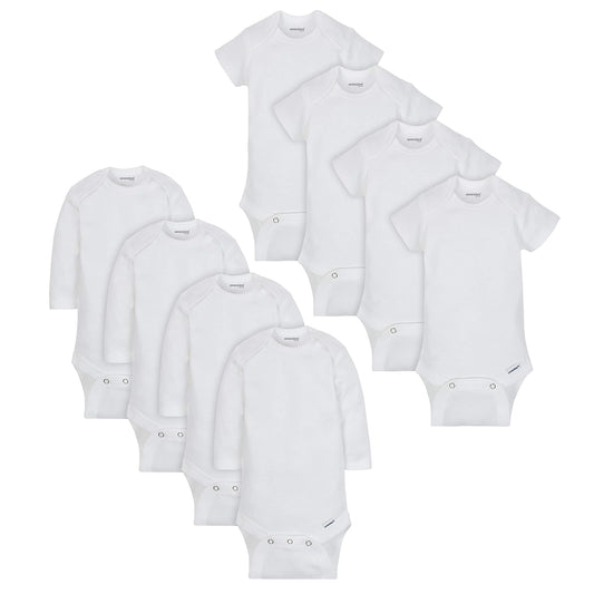 Onesies Brand - Conjunto de 8 Mamelucos Unisex de Manga Corta para bebé