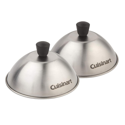 Cuisinart CMD, Cúpula de fundición, 6 Pulgadas, Paquete de 2, Acero Inoxidable, Melting Dome, 6", 2-Pack