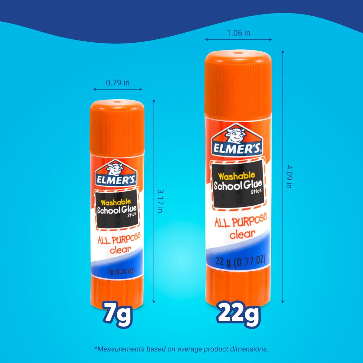 Elmer's All-Purpose Glue Sticks, .77 oz, 12 Pack (E517)