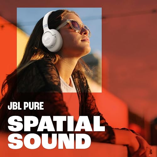 JBL Tune 780NC - Auriculares inalámbricos adaptables con cancelación de ruido con potente sonido bajo puro de alta resolución JBL y sonido espacial, con hasta 76 horas de duración de la batería, carga
