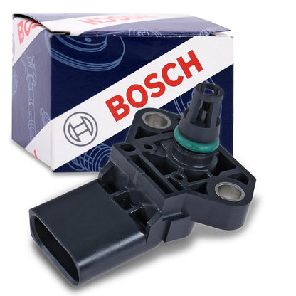 Bosch Caudalímetro Sensor de Flujo de Masa de Aire (MAF) 0280218270 - 261230266 - Sensor de presión - Mapa