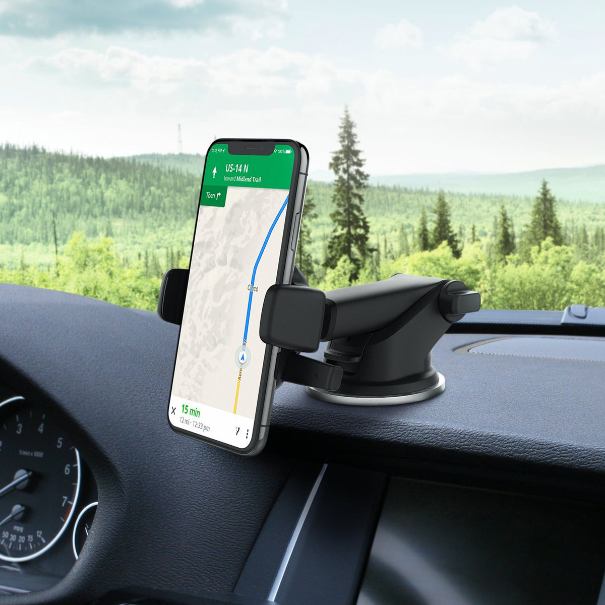 iOttie Easy One Touch Mini Dash & Parabrisas Car Mount Phone Holder || iPhone XS MAX R 8 Plus 7 Samsung Galaxy S10 E S9 S8 Plus Edge, Note 9 y Otros teléfonos Inteligentes