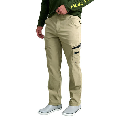HUK Icon Pro Pant, Performance Fishing Cargo Pocket Pants Pantalones Hombre - 38 - Overland Trek