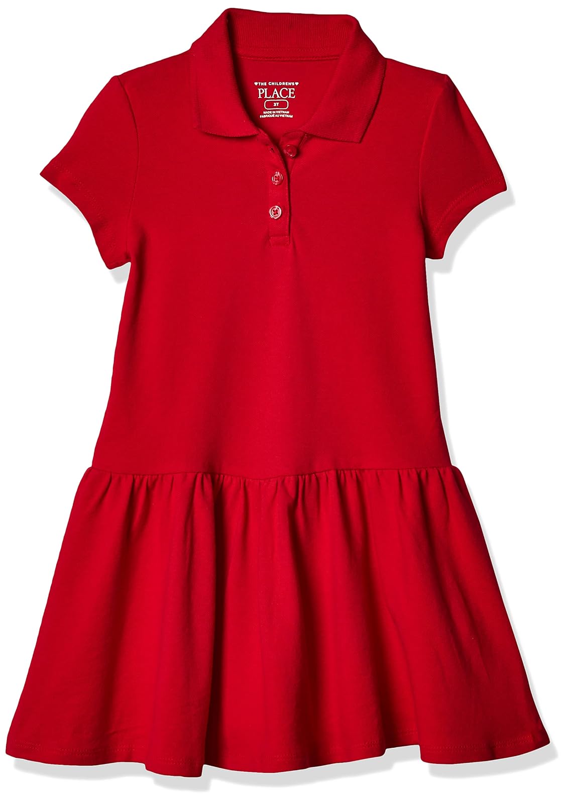 The Children's Place Polo de Manga Corta Vestido para Niñas