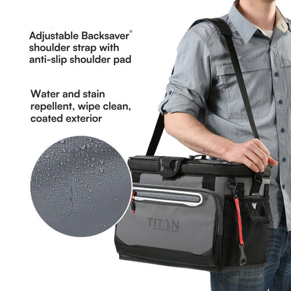 Arctic Zone Titan Deep Freeze Cooler - Zipperless Hardbody Cooler - Camping & Beach Cooler - Small and Large Capacity - Deep Freeze Insulation, HardBody Liner, and SmartShelf