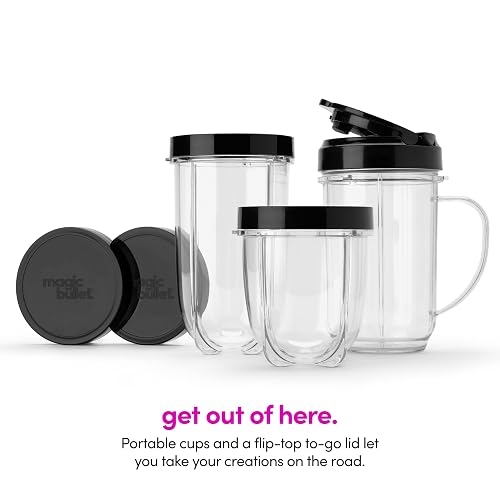 NutriBullet by MagicBullet - Batidora, Plateada, Pequeña