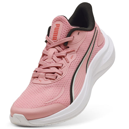 PUMA, Tenis Casuales Skyrocket Lite 2 Jr, Unisex, Negro con Blanco, Talla 22