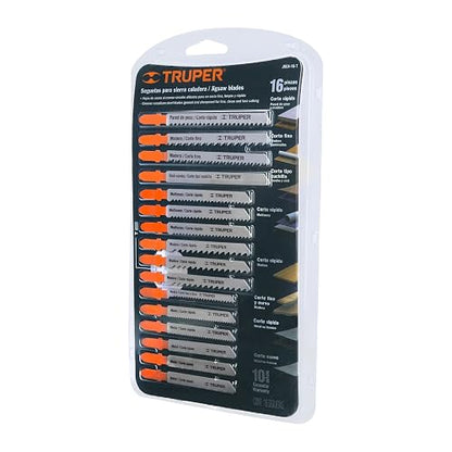 Truper JSCA-16-T, Juego de 16 seguetas, zanco "T"