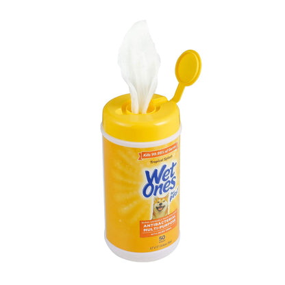 Wet Ones for Pets Multi-Purpose Dog Wipes with Aloe Vera, 50 Count - 3 Pack | Dog Wipes for All Dogs in Tropical Splash, Wipes for Paws & All Purpose | 150 Count Total