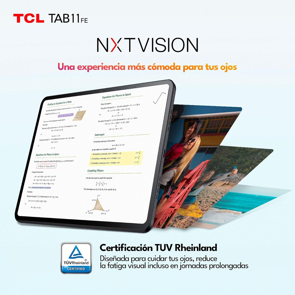 TCL Tab 11 FE | Tablet Android 14 | Pantalla 10.95” | 4GB RAM + 128GB | Flip Cover
