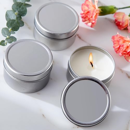 Kate Aspen - Velas aromáticas de vainilla con tapas (juego de 12), recuerdos de despedida de soltera, regalos de boda, regalos de dama de honor, plata, 12 piezas
