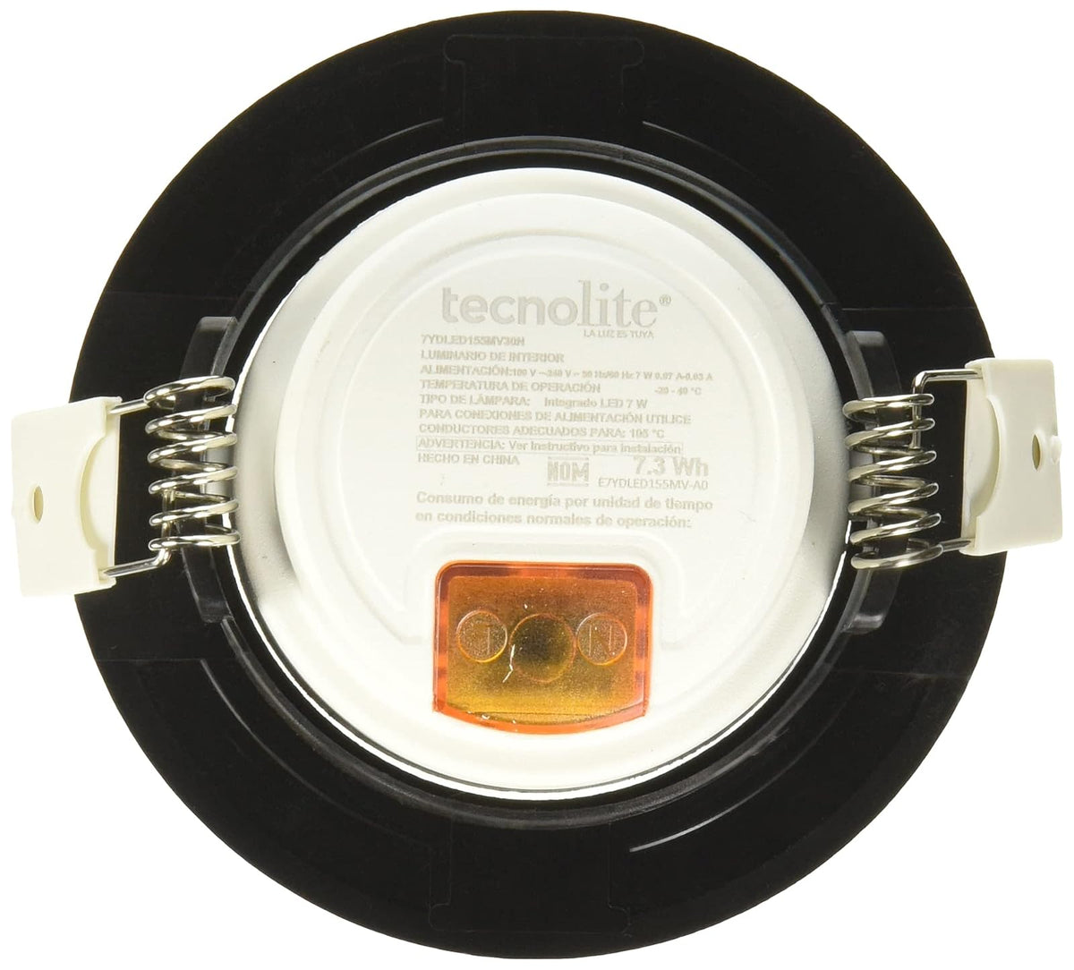 Lámpara LED, Lámpara LED para Sobreponer, Color Blanco, 12 W, Luz De Día 6 500 k, Tecnolite, Downlight LED + Lámpara LED Empotrado, Lámpara LED Empotrable, 7W, Color Negro, Luz Cálida 3 000 k
