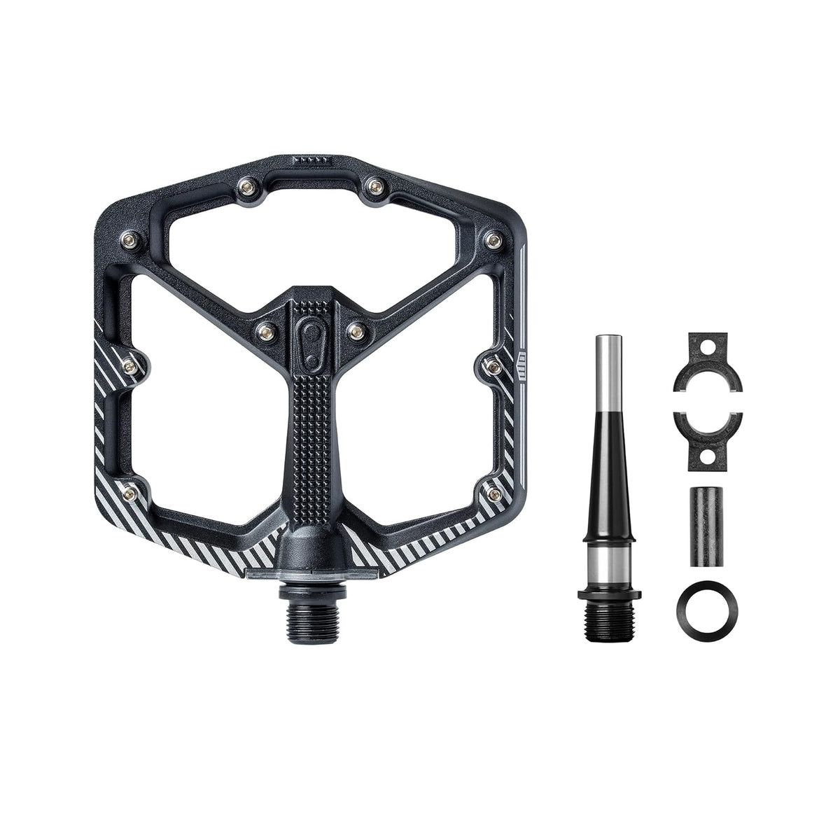 Crank Brothers Stamp 2 - Pedal grande para cuerpo crudo, color negro